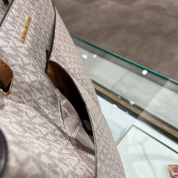 MICHAEL KORS BEDFORD MEDIUM LOGO TOTE BAG 30F2GBFT2B - Picture 7 of 12